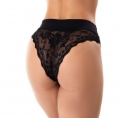 CALCINHA ALTA MICROFIBRA E RENDA REF 30005