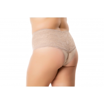 CALCINHA COTTON E RENDA 400010